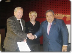 Mauricio Blanco, Enrique Varela y J.M. López Bourio
